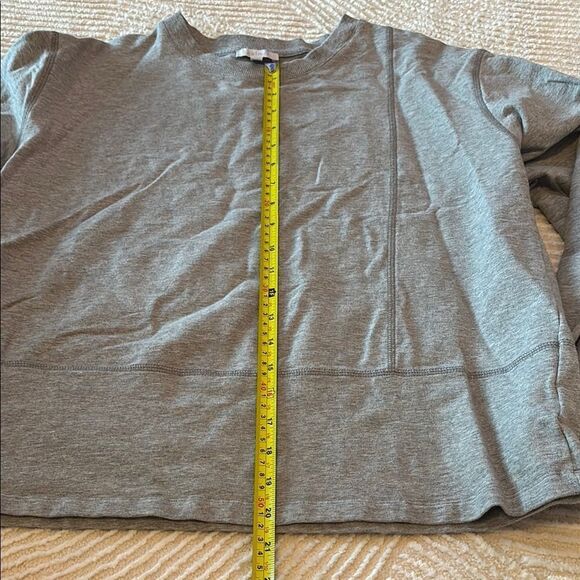 Calme by Johnny Was Gray Boxy Long Sleeve Sweatshirt - Picture 7 of 8